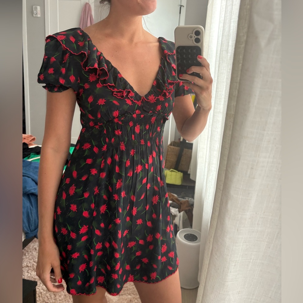 J. Crew Painted Daisy Print Mini Dress